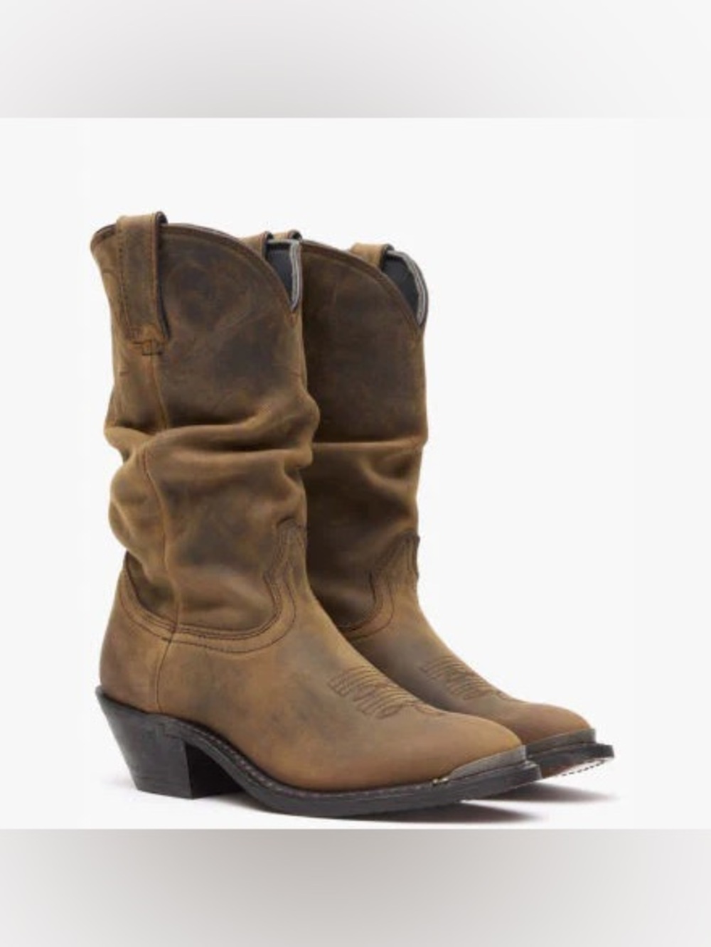 DURANGO SLOUCH Classic Brown Western Mid-Calf Women’s Cowboy Boots $179